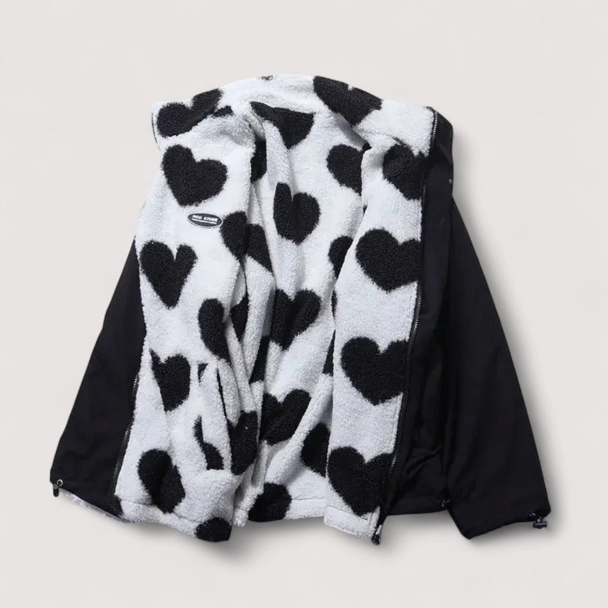 Reversible Jacket Women with Heart Design