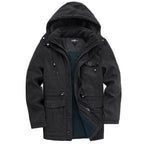 Winter Coat Men, Fleece-Lined with Hood and Plenty of Pockets