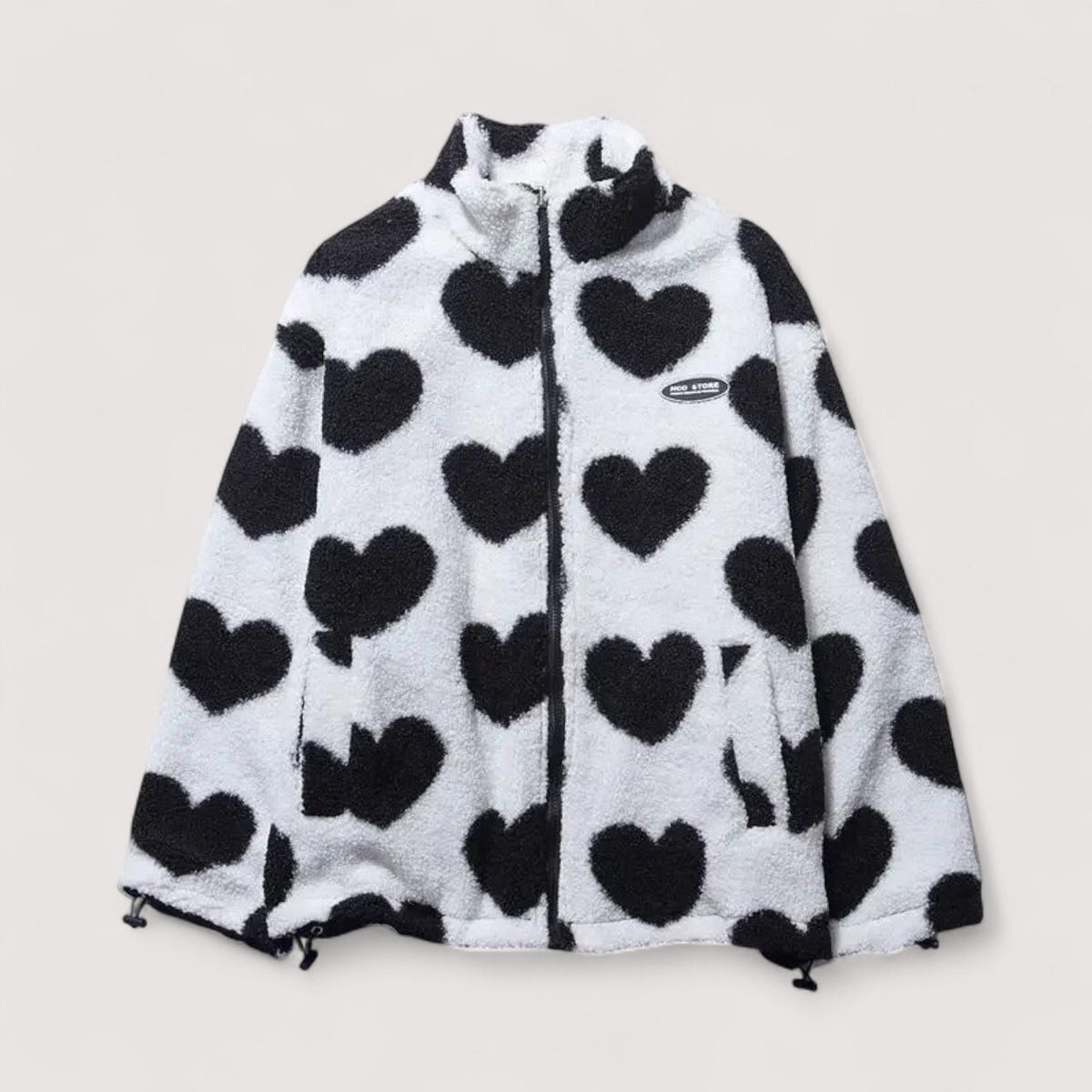 Reversible Jacket Women with Heart Design