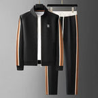 Tracksuit Men Stripe 2 Piece Jogger Set