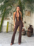LINA Deep V-Neck Jumpsuit