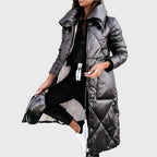 Winter Coat Women with Hood, Lined and Water-Repellent