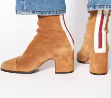 Women's Khaki Ankle Boots – Modern Contrast