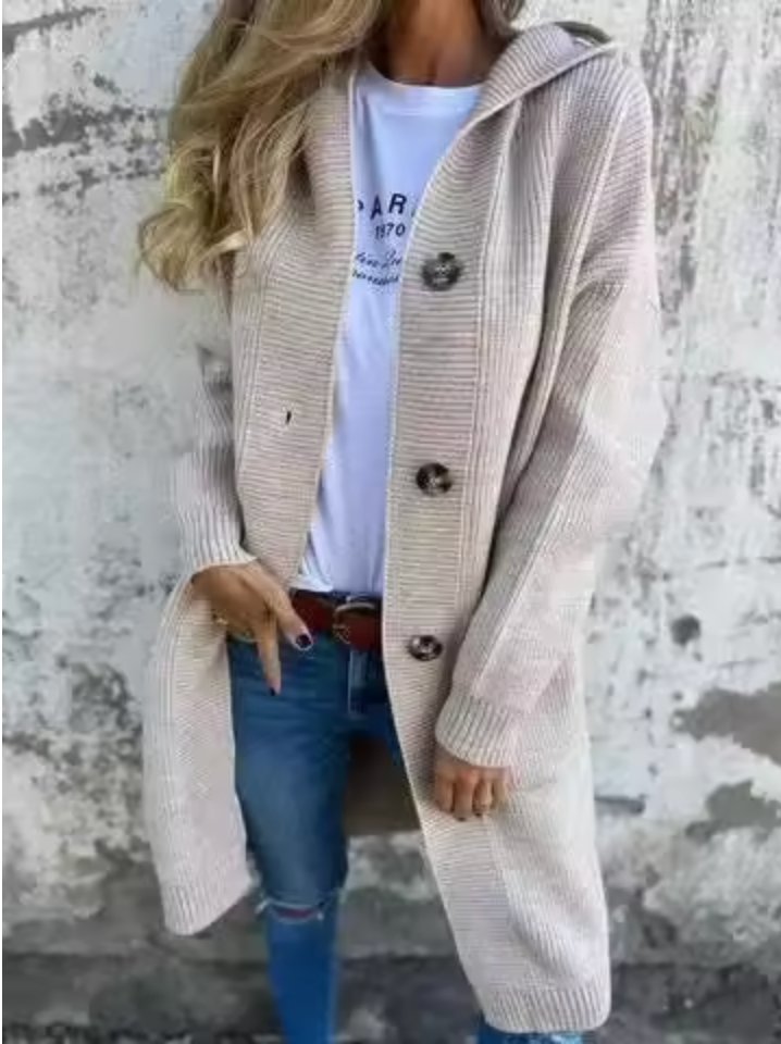 Women's Long Cardigan, Warm and Soft