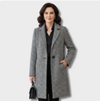 Women's Long Wool-Blend Coat, Classic Cut