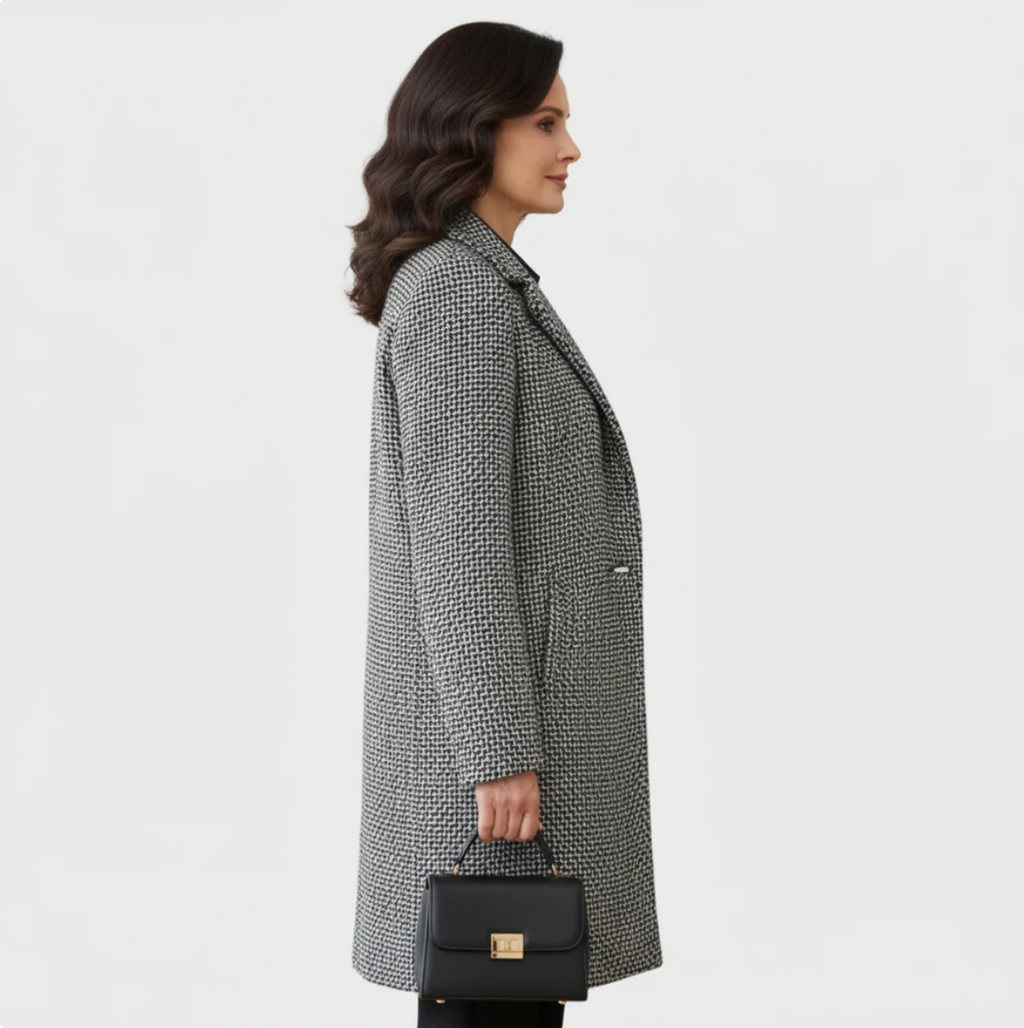 Women's Long Wool-Blend Coat, Classic Cut