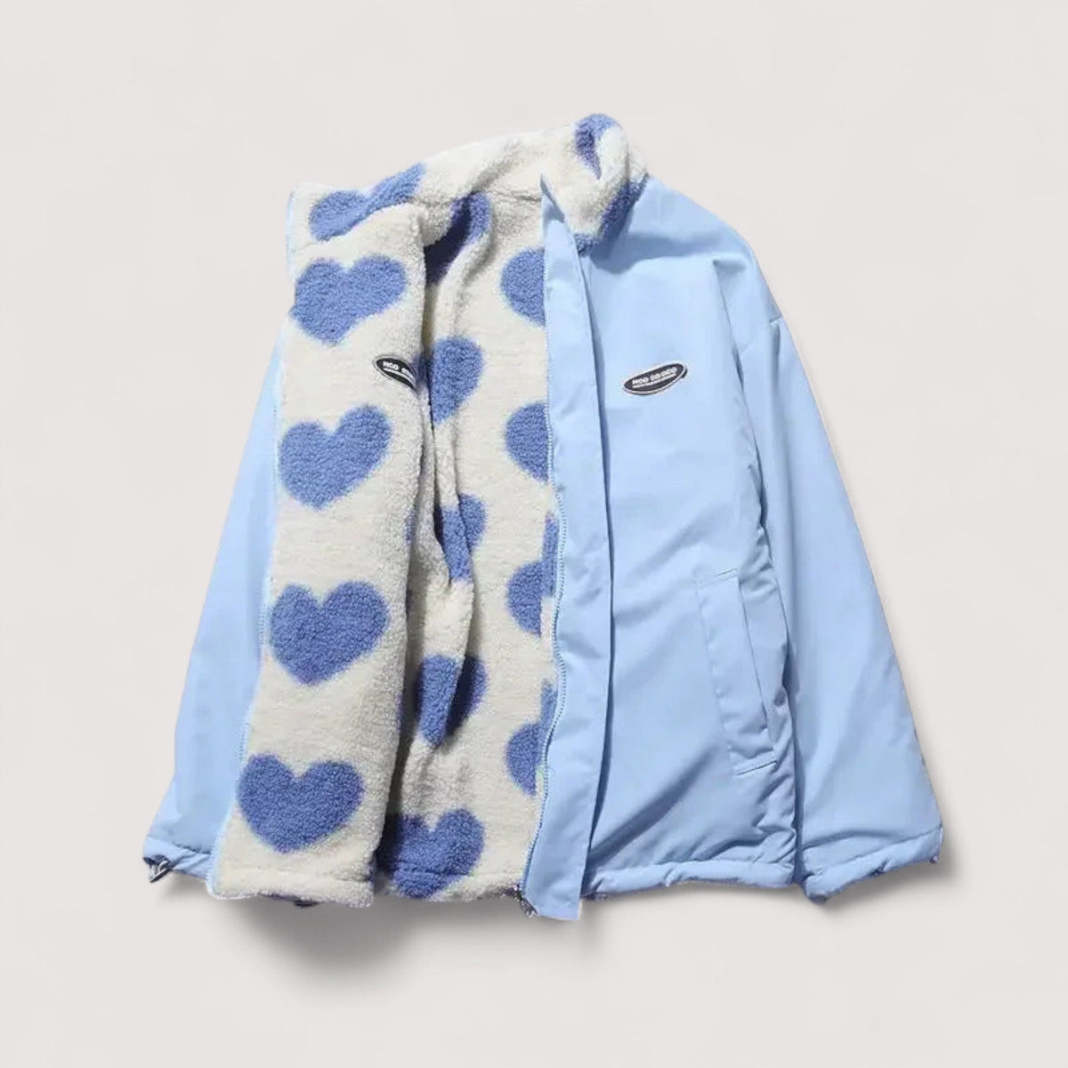 Reversible Jacket Women with Heart Design