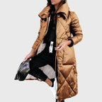 Winter Coat Women with Hood, Lined and Water-Repellent
