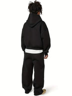 Tracksuit Men Hooded Straight Fit Set