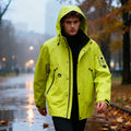 Men's Waterproof Softshell Jacket with Hood, Outdoor