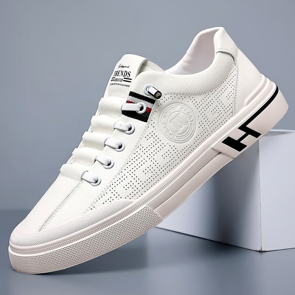 Men's Leather Sneakers, Handcrafted