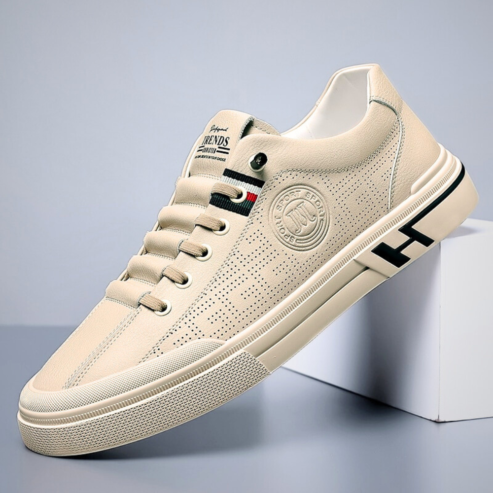 Men's Leather Sneakers, Handcrafted
