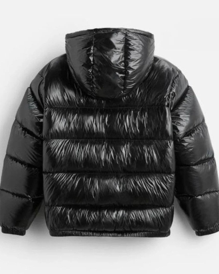Puffer Jacket Men with Hood, Windproof and Warm Lined