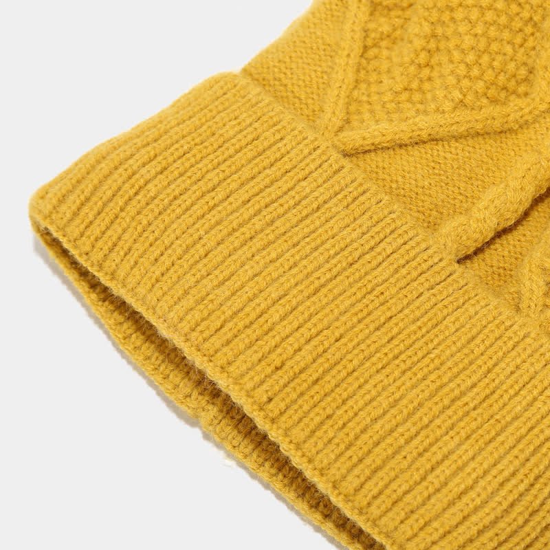 Scarf Hat and Gloves Set Women Knit