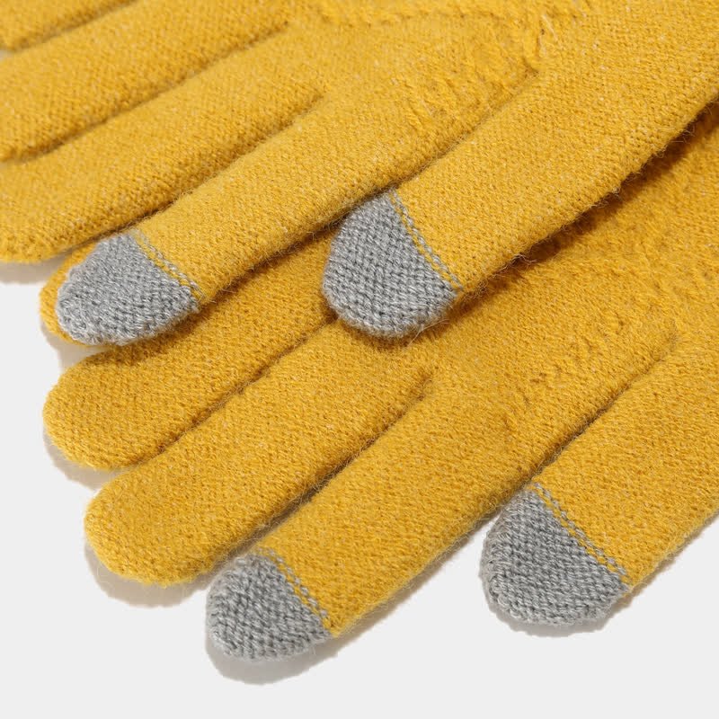 Scarf Hat and Gloves Set Women Knit