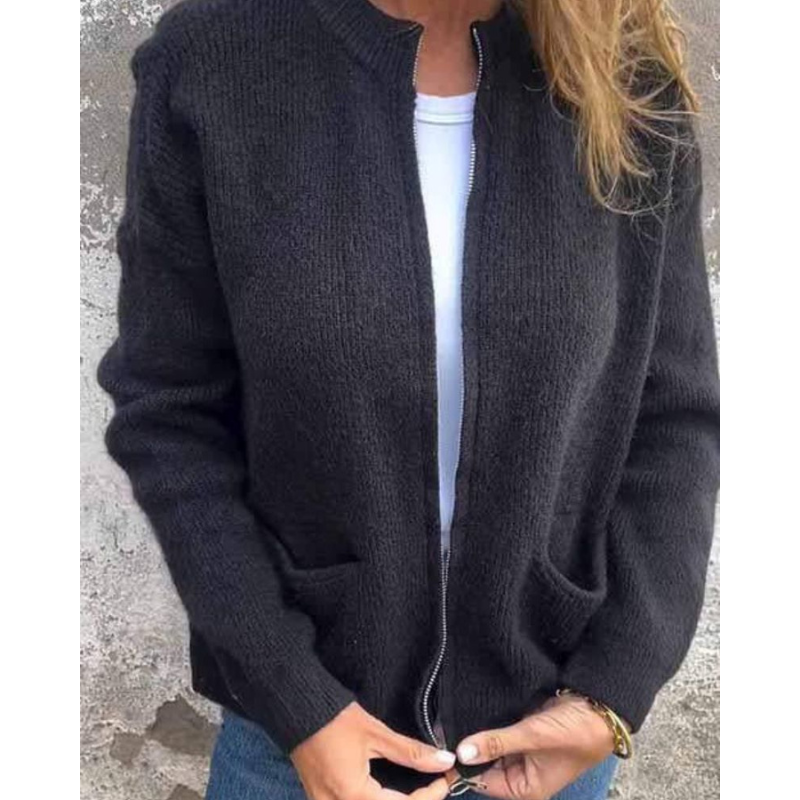 Women's Brown Cardigan, Warm for Fall