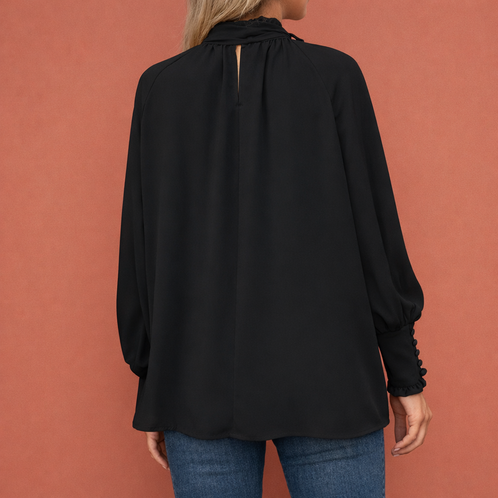 JUDITH | Elegant Women's Blouse with Bow and Relaxed Fit