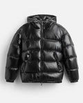Puffer Jacket Men with Hood, Windproof and Warm Lined