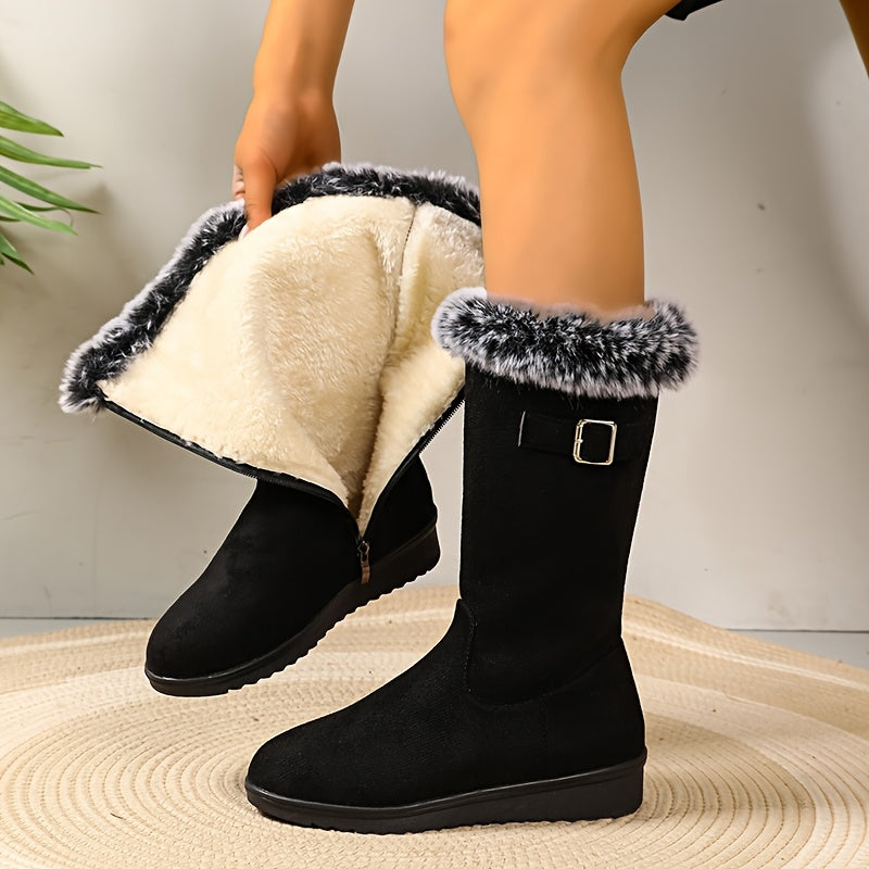 Winter Boots Women Fur Lined Warm
