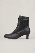 Ankle Boots Women Lace Up Vintage Heel