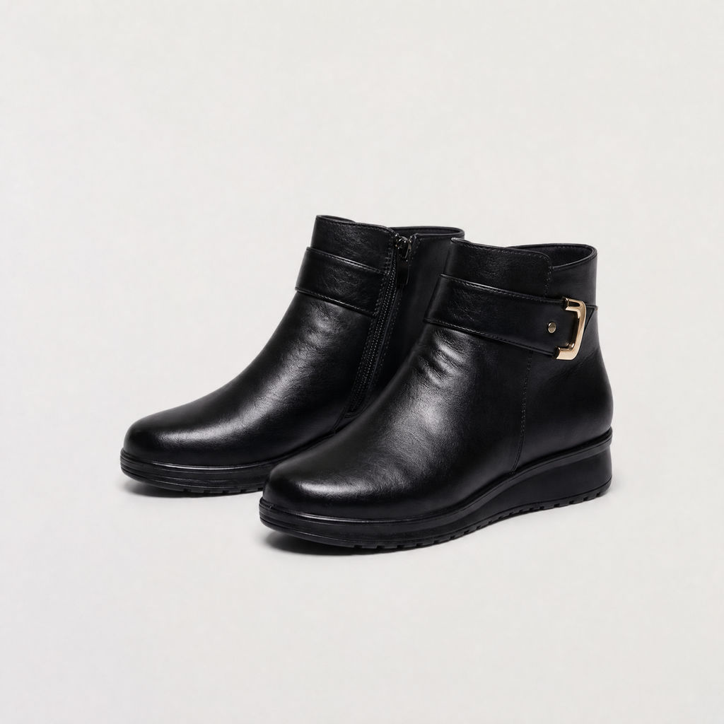 Ankle Boots Women Wide Fit Pull On