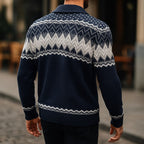 Men's Cardigan with Shawl Collar, Chunky Knit