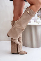 ARIANA Knee-High Suede Boots