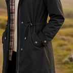 Winter Coat Women with Removable Hood, Lined