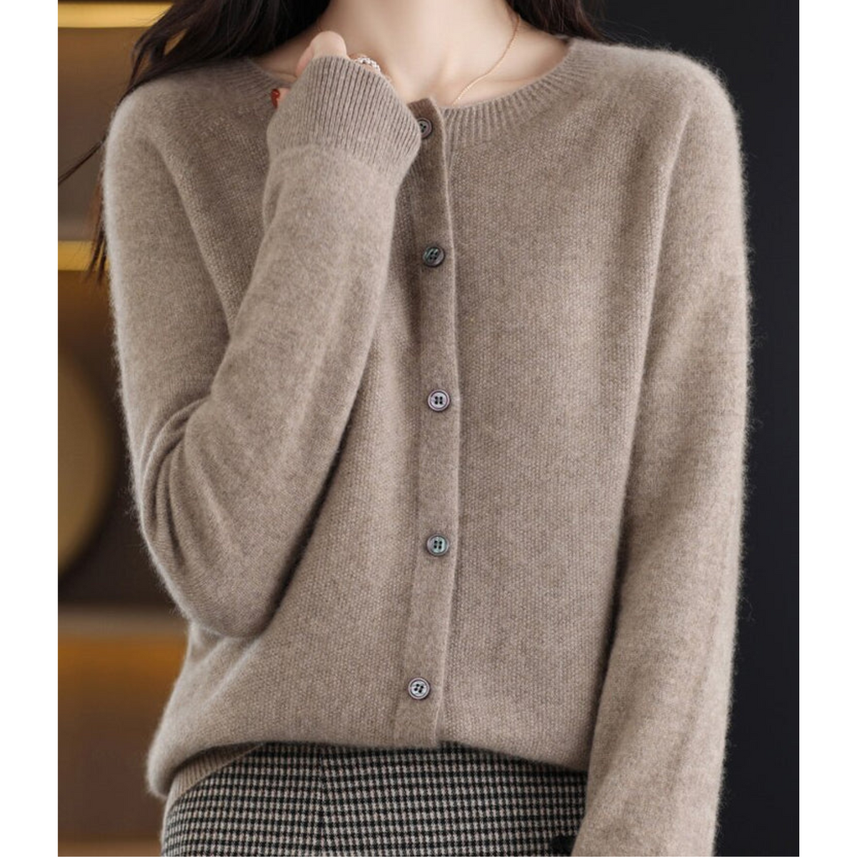Cardigan Women Button Front Soft Knit