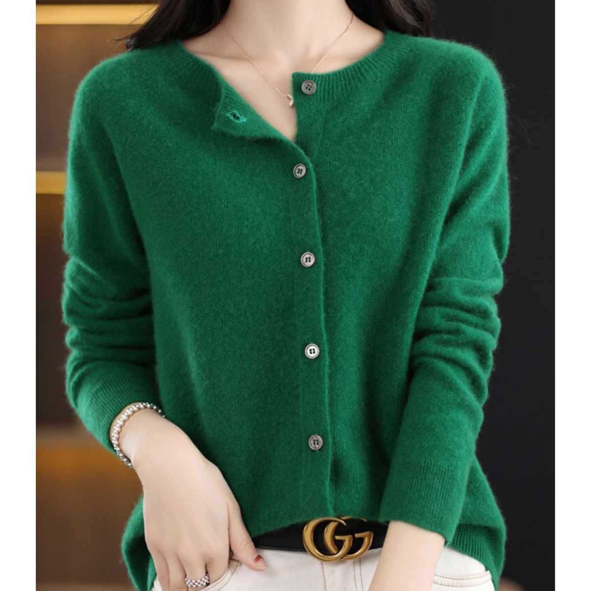 Cardigan Women Button Front Soft Knit