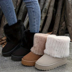 Winter Boots Women Platform Fur Lined