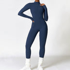 LUNA Zip-Front Bodycon Jumpsuit