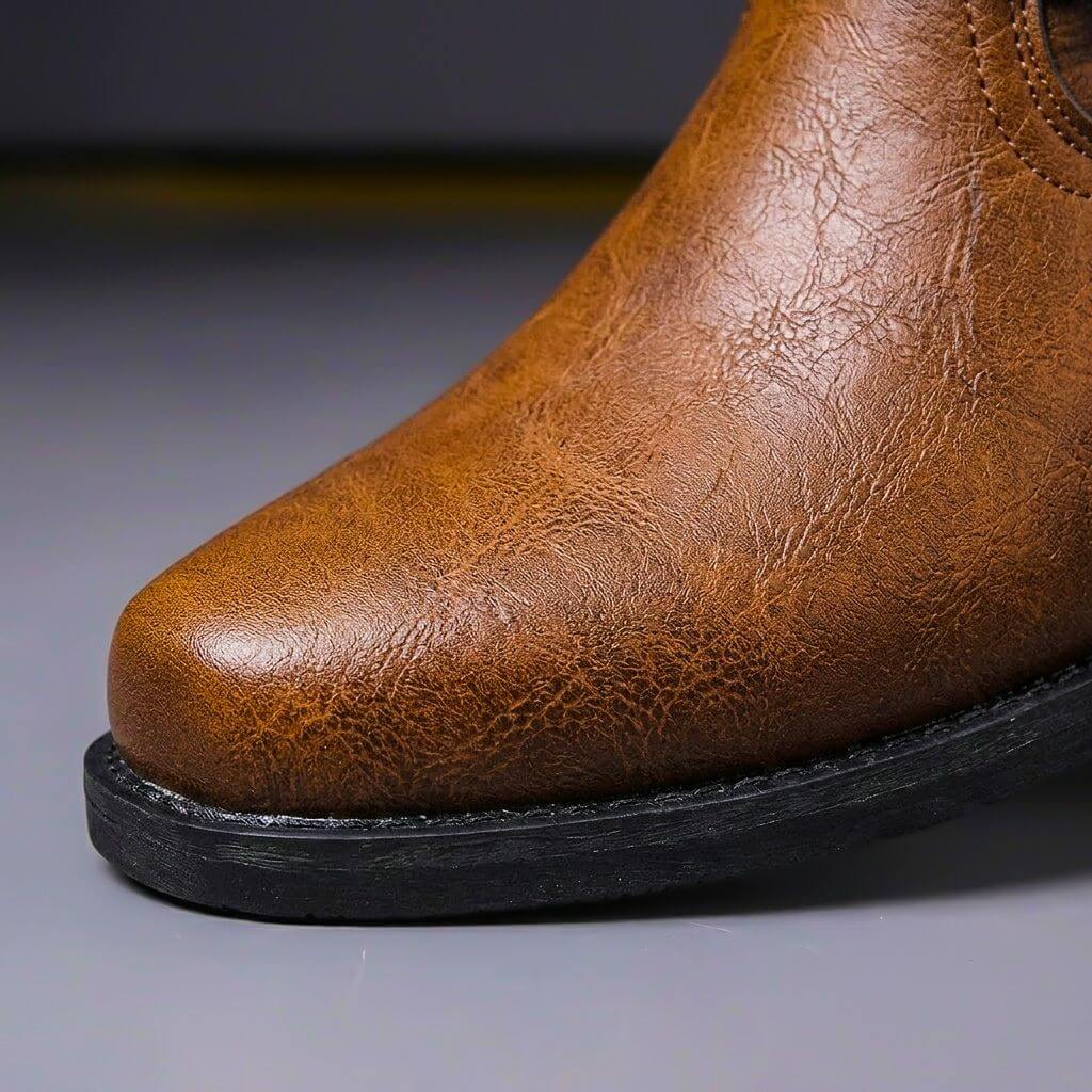 Men's Vintage Leather Boots, Premium Craftsmanship