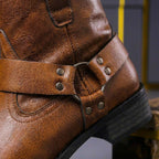 Men's Vintage Leather Boots, Premium Craftsmanship