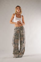 Mila | Cargohose mit Camouflage-Muster