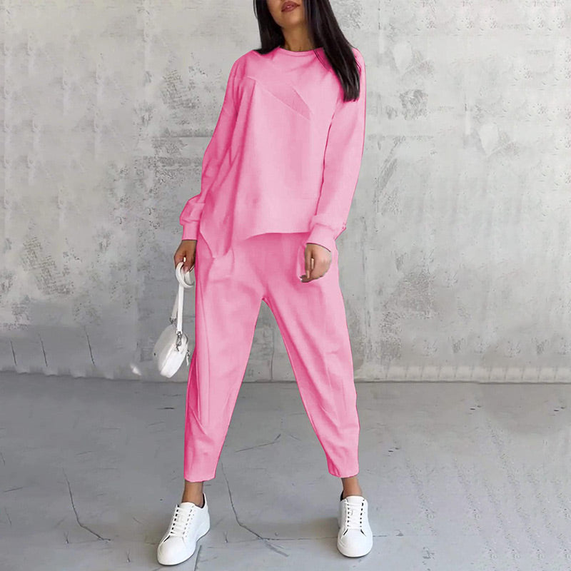 Women's Two-Piece Set, Casual Top and Pants