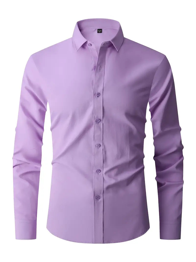 Men's Slim-Fit Button-Up Shirt, Classic