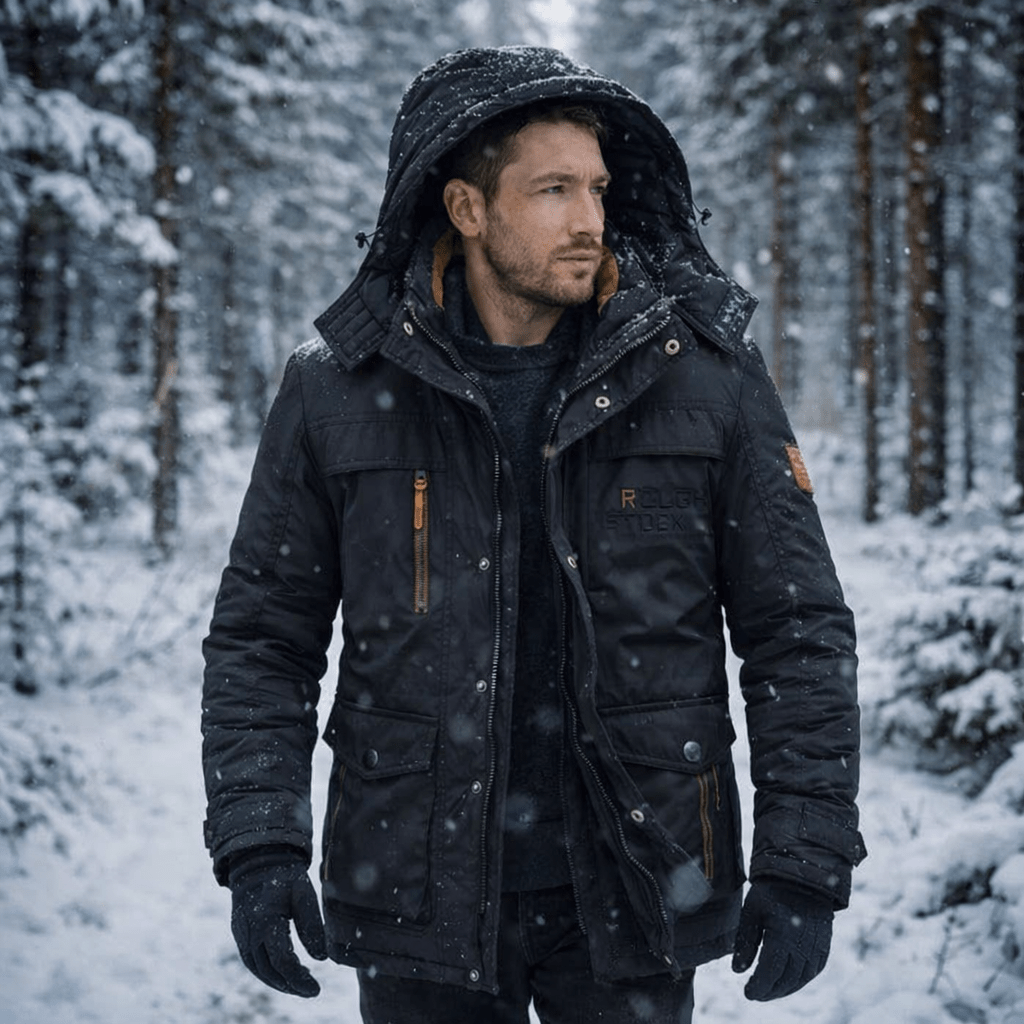 Puffer Jacket Men, Quilted and Warm for Cold Days