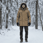 Puffer Jacket Men, Quilted and Warm for Cold Days