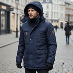Puffer Jacket Men, Quilted and Warm for Cold Days