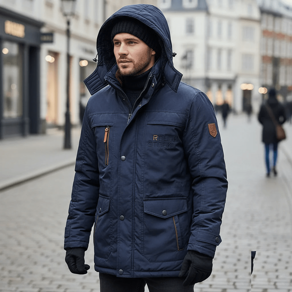 Puffer Jacket Men, Quilted and Warm for Cold Days