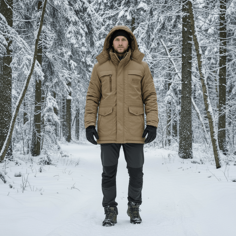 Puffer Jacket Men, Quilted and Warm for Cold Days