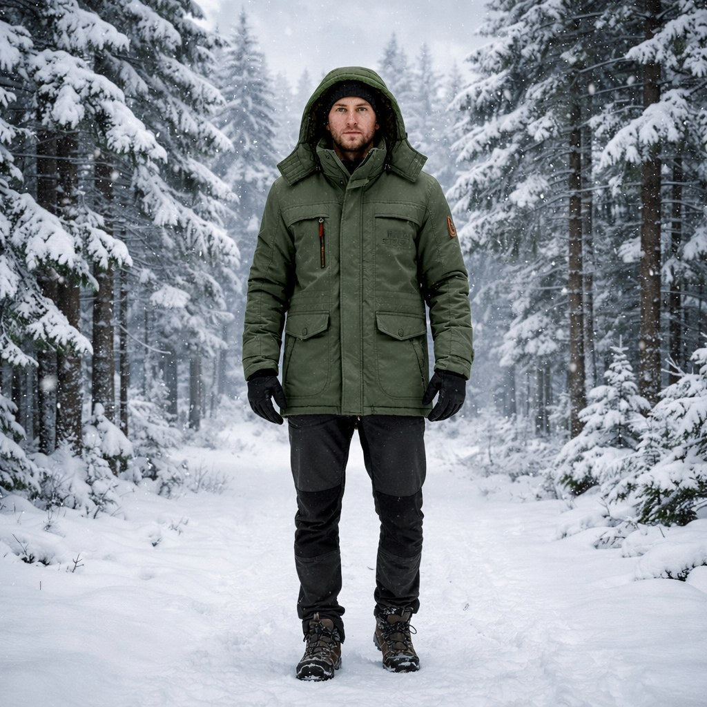 Puffer Jacket Men, Quilted and Warm for Cold Days