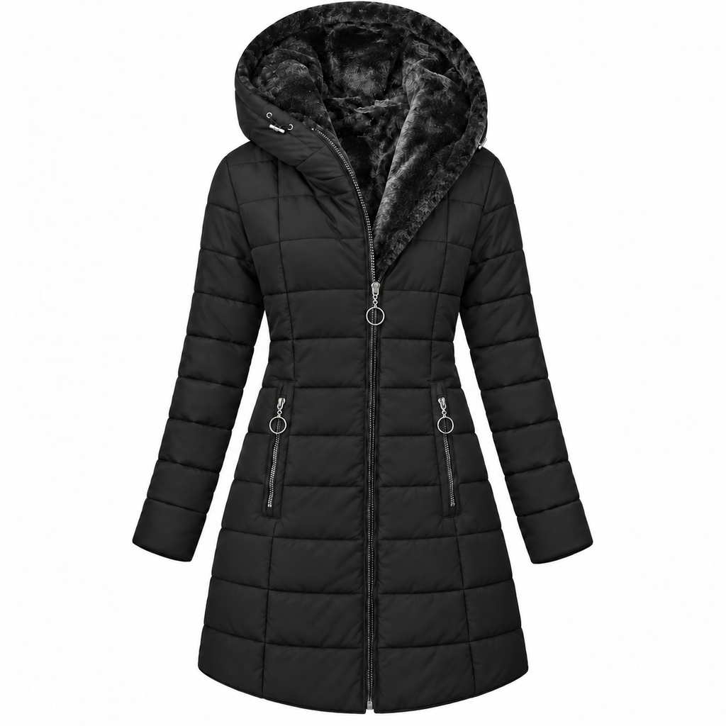 Puffer Jacket Women Quilted Thick Insulated