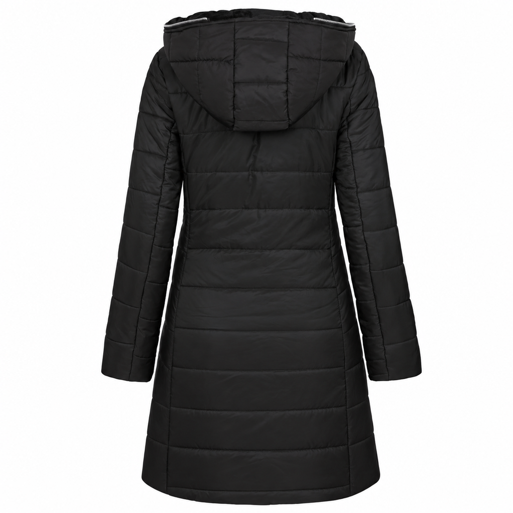Puffer Jacket Women Quilted Thick Insulated