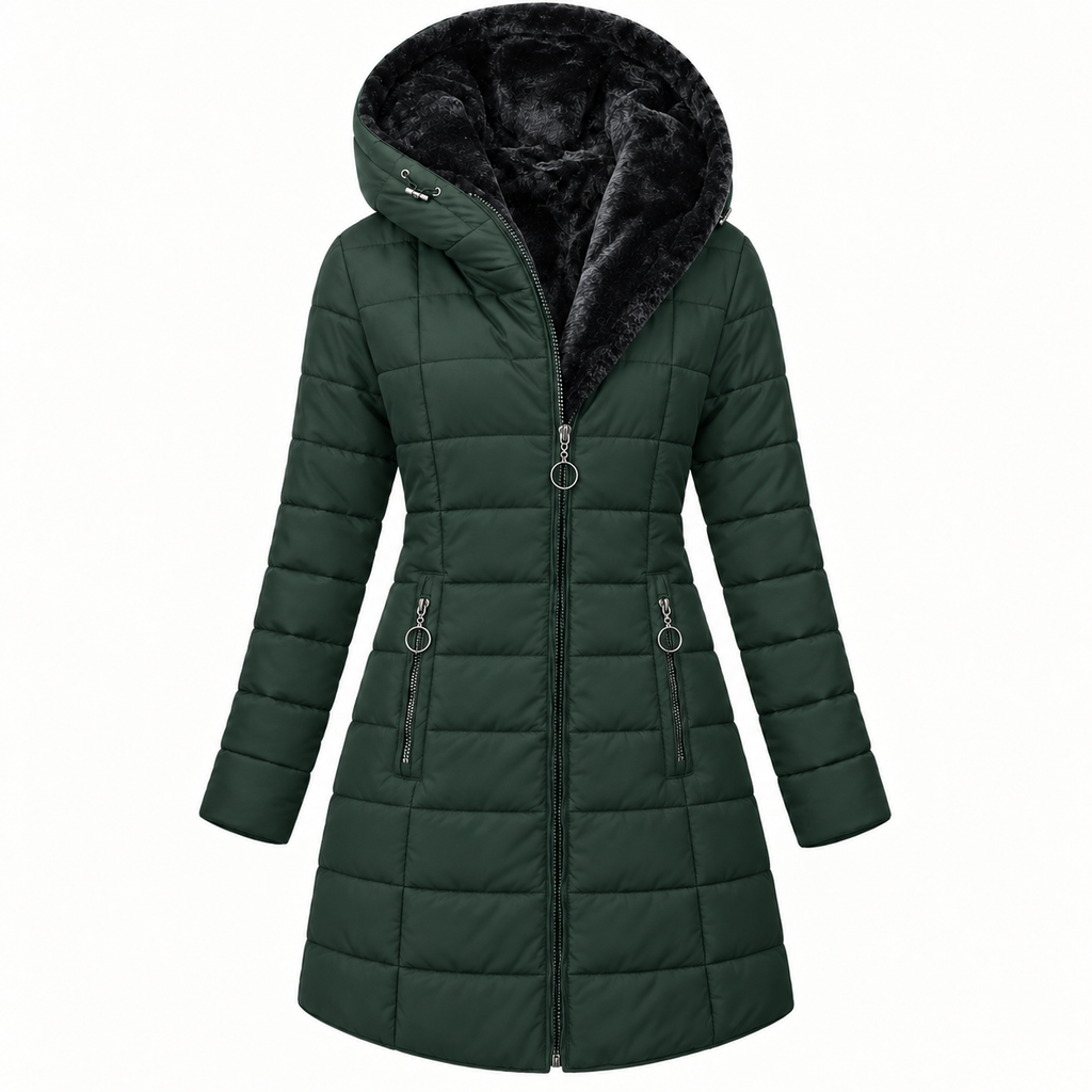 Puffer Jacket Women Quilted Thick Insulated