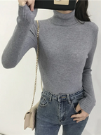 Women's Slim-Fit Turtleneck Sweater