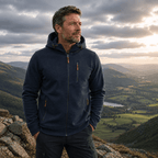 Men's Zip-Up Hoodie with Hood, Comfortable