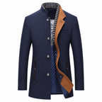 Men's Wool-Blend Pea Coat, Classic Short Cut