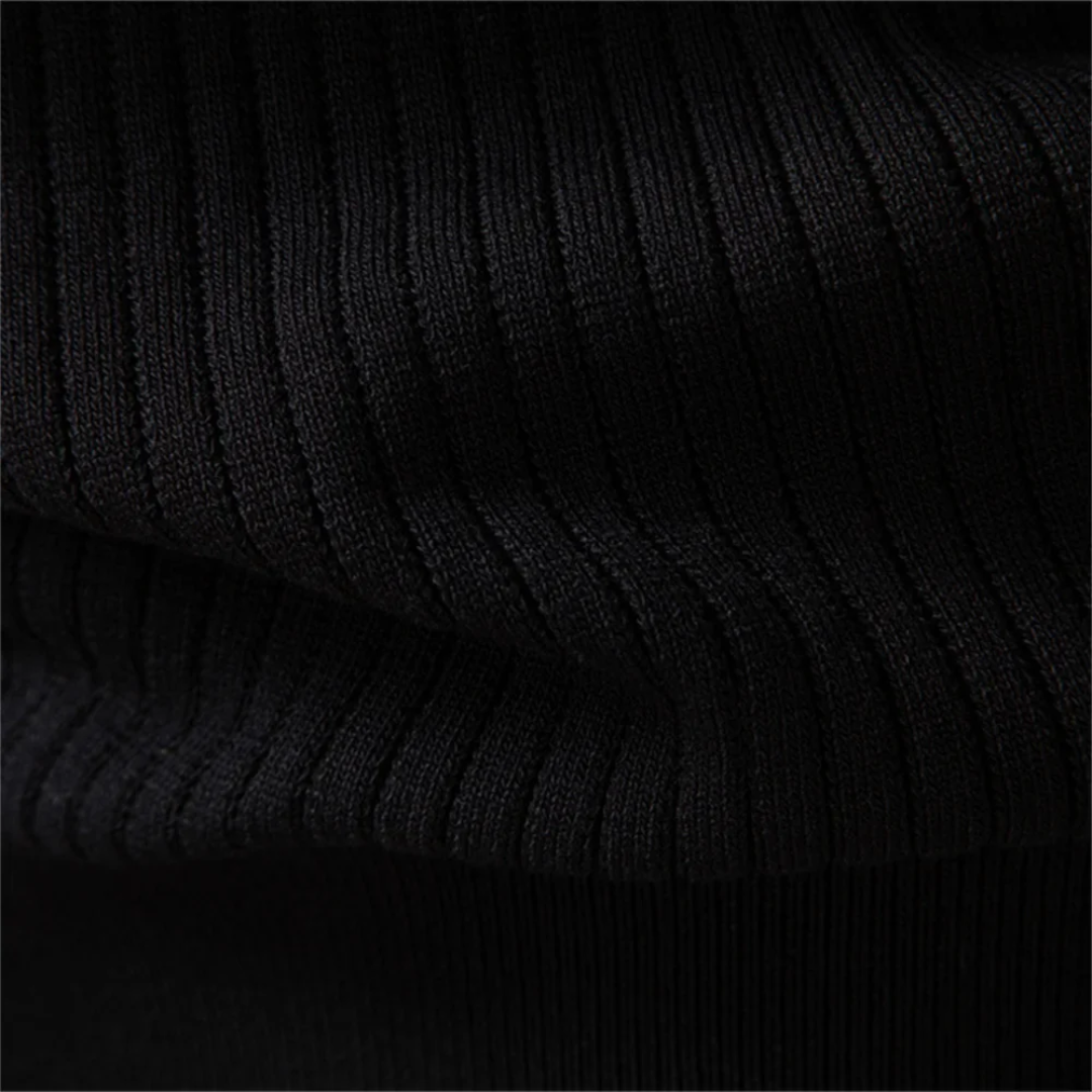 Henley Shirt Men Long Sleeve Ribbed